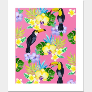 Watercolour Toucan Birds Posters and Art